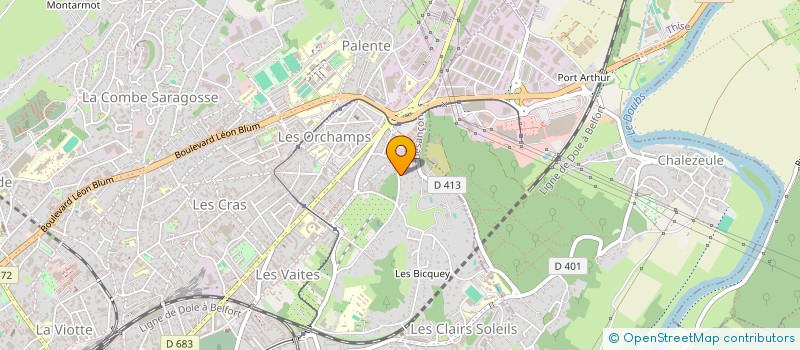 localisation de l'entreprise GROUPEMENT DES ARTISANS à BESANCON