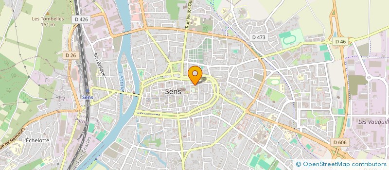 localisation de l'entreprise GROUPEMENT DES ARTISANS DE FRANCE à SENS