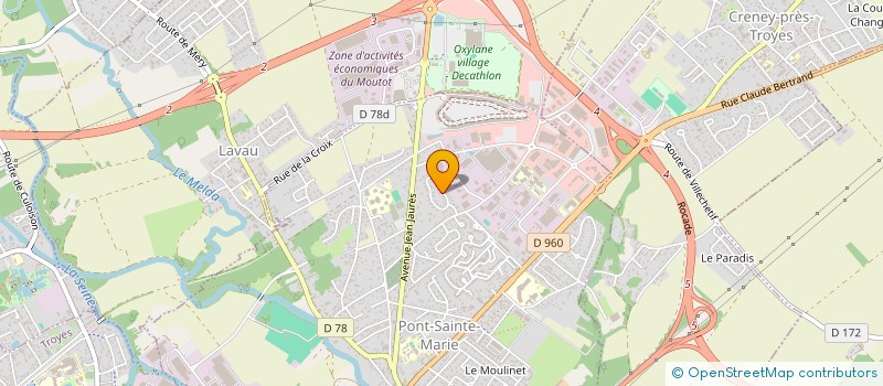 localisation de l'entreprise GROUPEMENT DES ASSOCIATIONS D'AMIS DE MUSEES DE LA REGION CHAMPAGNE ARDENNE  PONT-SAINTE-MARIE