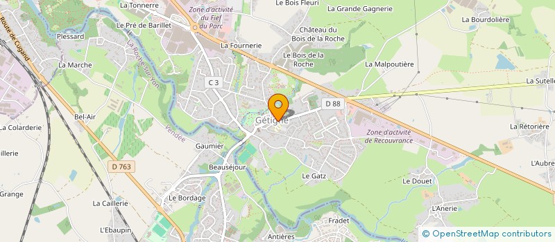 localisation de l'entreprise GROUPEMENT DES ASSOCIATIONS D'ECOLES PUBLIQUES DU SECTEUR SEVRE ET MAINE  GETIGNE