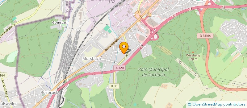 localisation de l'entreprise GROUPEMENT DES ASSOCIATIONS DE MORSBACH (G.A.M.)  MORSBACH