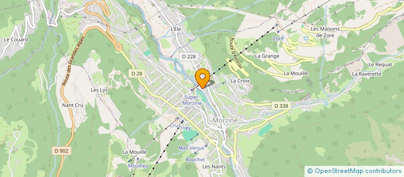 localisation de l'entreprise GROUPEMENT DES ASSOCIATIONS DES SPORTS DE GLACE à MORZINE