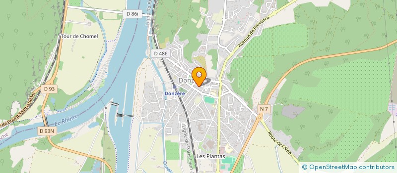 localisation de l'entreprise GROUPEMENT DES ASSOCIATIONS DONZEROISES AGISSANT POUR L'ENVIRONNEMENT (GADAPE)  DONZERE