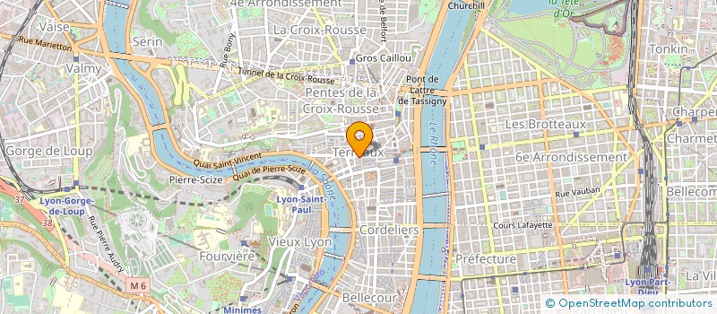 localisation de l'entreprise GROUPEMENT DES ASSOCIATIONS MUSICALES à LYON