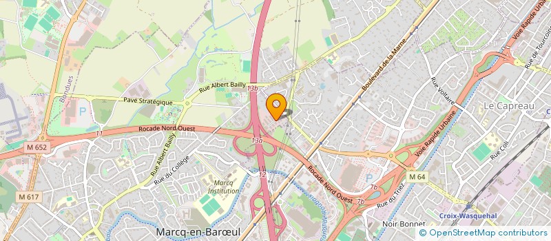 localisation de l'entreprise GROUPEMENT DES ASSOCIATIONS PARTENAIRES à MARCQ-EN-BARŒUL
