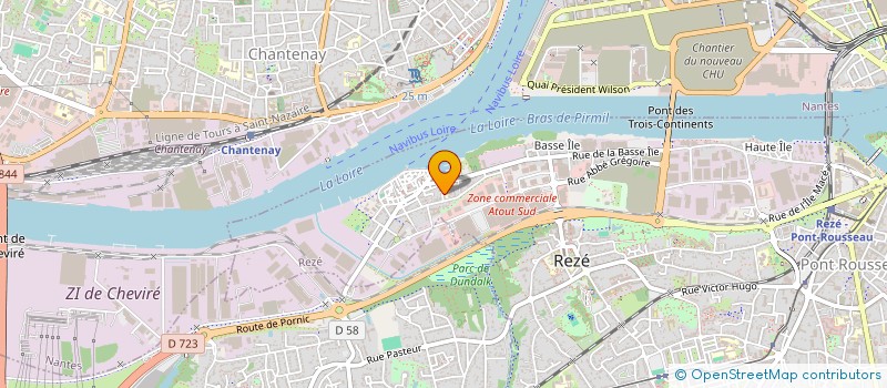 localisation de l'entreprise GROUPEMENT DES ASSOCIATIONS UNION SPORTIVE DE L'ENSEIGNEMENT PRIMAIRE DU SECTEUR DE REZE  REZE