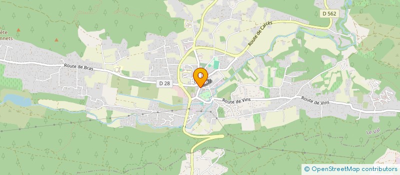 localisation de l'entreprise GROUPEMENT DES BATISSEURS DU CENTRE VAR à LE VAL