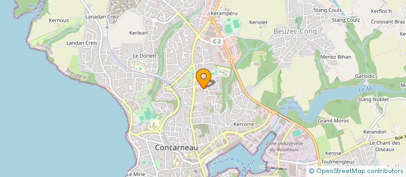 localisation de l'entreprise GROUPEMENT DES BOULANGERS CONCARNOIS  CONCARNEAU