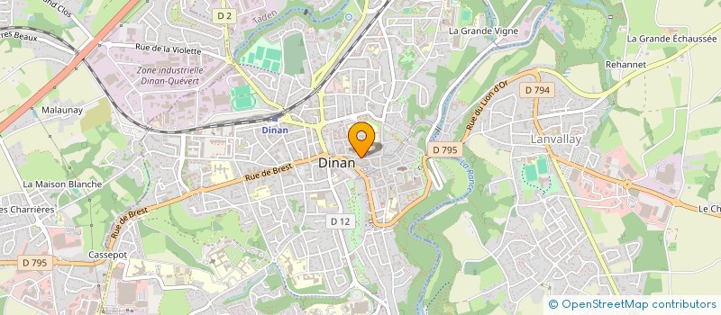 localisation de l'entreprise GROUPEMENT DES BOUTIQUES LUDIQUES à DINAN