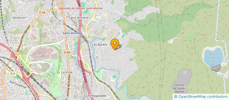 localisation de l'entreprise GROUPEMENT DES CHASSES DU SUD DU MASSIF DE L ETOILE à MARSEILLE