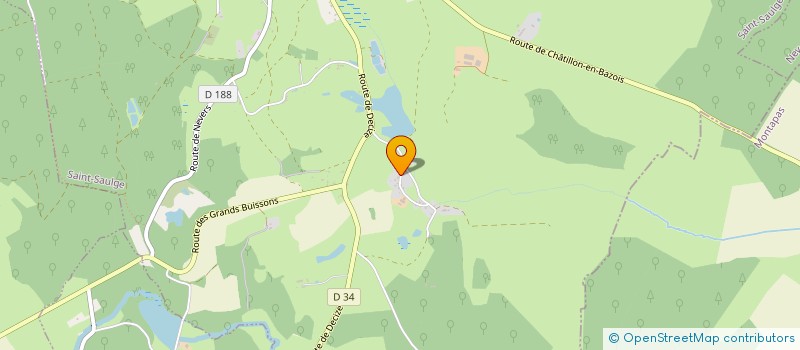 localisation de l'entreprise GROUPEMENT DES CHASSEURS DE SAINT PIERRE  ST SAULGE
