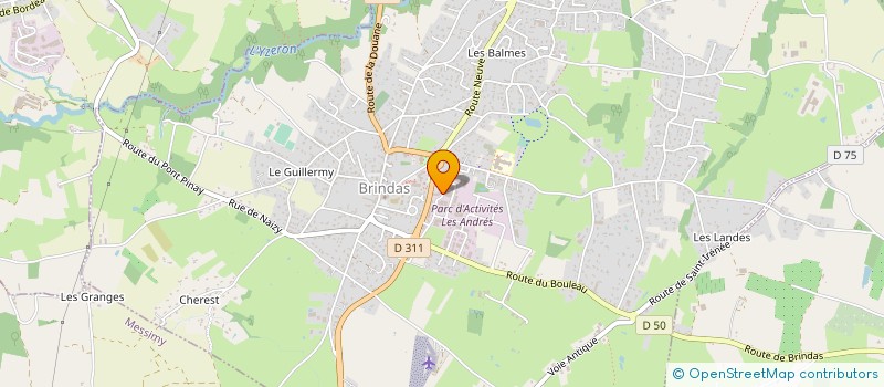 localisation de l'entreprise GROUPEMENT DES COMPAGNONS MOULISTES à BRINDAS