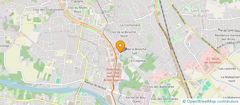 localisation de l'entreprise GROUPEMENT DES CONCESSIONNAIRES BMW ET MINI à ORLEANS