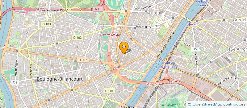 localisation de l'entreprise GROUPEMENT DES CONCESSIONNAIRES NISSAN FRANCE (GCNF)  BOULOGNE-BILLANCOURT