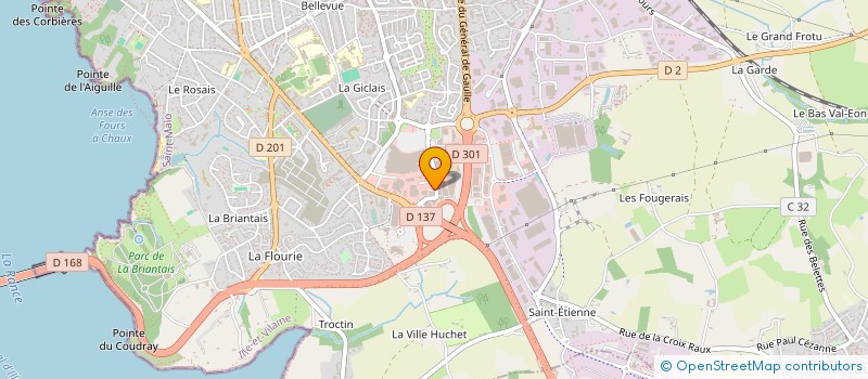 localisation de l'entreprise GROUPEMENT DES CONTROLEURS AUTOMOBILES DE LA COTE D EMERAUDE  SAINT-MALO