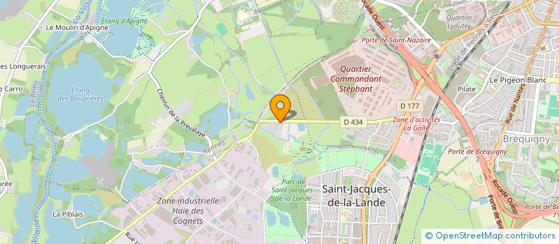 localisation de l'entreprise GROUPEMENT DES CYBER AMICALISTES  SAINT-JACQUES-DE-LA-LANDE