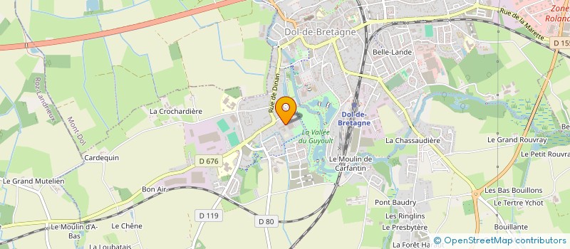 localisation de l'entreprise GROUPEMENT DES DEUX ABBAYES à DOL-DE-BRETAGNE