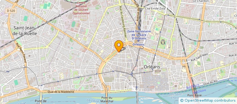 localisation de l'entreprise GROUPEMENT DES EMPLOYEURS DU LOIRET à ORLEANS
