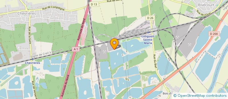 localisation de l'entreprise GROUPEMENT DES ENROBEURS L'OISE à LONGUEIL-SAINTE-MARIE