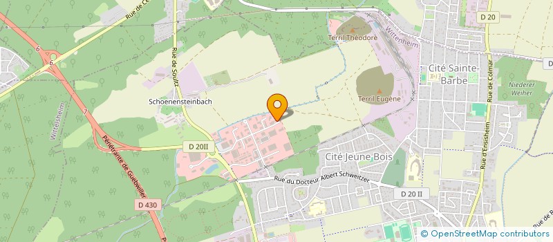 localisation de l'entreprise GROUPEMENT DES ENTREPRENEURS PAYSAGISTES DU HAUT-RHIN  WITTENHEIM