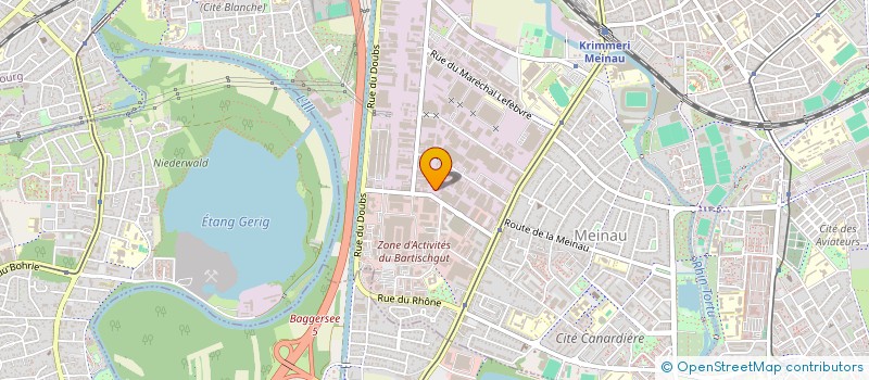 localisation de l'entreprise GROUPEMENT DES ENTREPRISES DE LA MEINAU à STRASBOURG