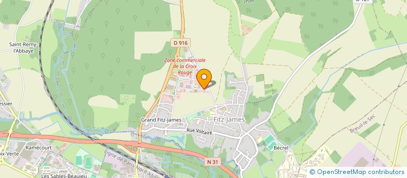 localisation de l'entreprise GROUPEMENT DES ENTREPRISES DE LA REGION DE COMPIEGNE  FITZ-JAMES