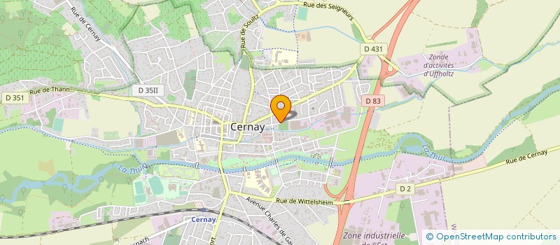 localisation de l'entreprise GROUPEMENT DES ENTREPRISES DU SOIN ET DE L AIDE A DOMICILE  CERNAY