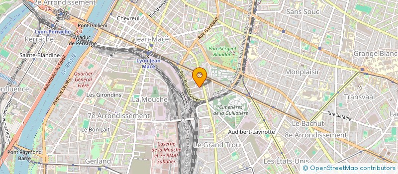 localisation de l'entreprise GROUPEMENT DES ENTREPRISES VOYAGEURS à LYON