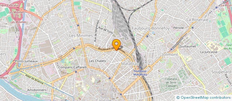 localisation de l'entreprise GROUPEMENT DES EPICERIES SOCIALES ET SOLIDAIRES DE LA REGION MIDI PYRENEES à TOULOUSE