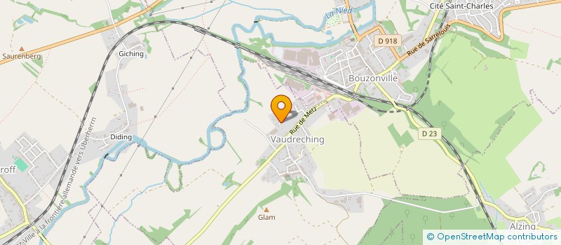 localisation de l'entreprise GROUPEMENT DES FEDERATIONS MUSICALES DE LORRAINE  VAUDRECHING