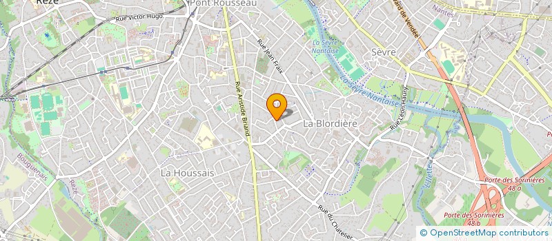 localisation de l'entreprise GROUPEMENT DES FORMATEURS DE L OUEST à REZE