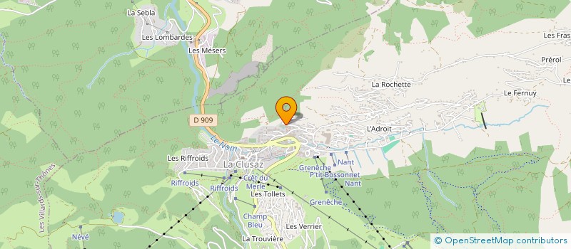 localisation de l'entreprise GROUPEMENT DES GESTIONNAIRES DE CENTRES SPORTIFS à LA CLUSAZ