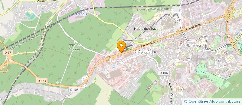 localisation de l'entreprise GROUPEMENT DES HELICICULTEURS DE BOURGOGNE - FRANCHE-COMTE  BESANCON