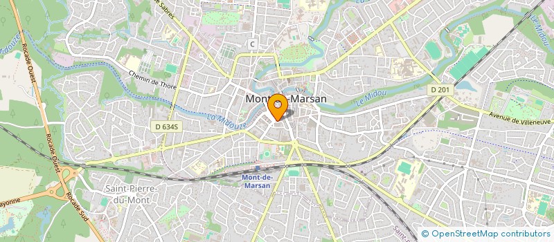 localisation de l'entreprise GROUPEMENT DES HUISSIERS AUDIENCIERS PRES LE TRIBUNAL JUDICIAIRE DE MONT DE MARSAN à MONT-DE-MARSAN