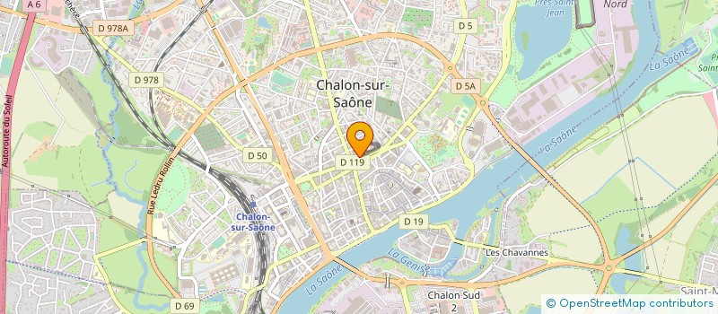 localisation de l'entreprise GROUPEMENT DES HUISSIERS DE JUSTICE CHALONNAIS à CHALON-SUR-SAONE