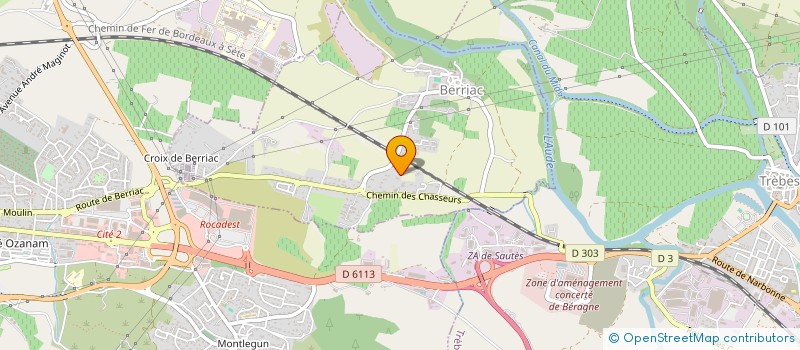 localisation de l'entreprise GROUPEMENT DES LIEUTENANTS DE LOUVETERIE DE L AUDE à BERRIAC