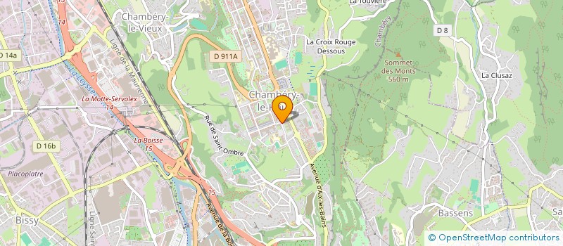 localisation de l'entreprise GROUPEMENT DES LIEUTENANTS DE LOUVETERIE DE SAVOIE  CHAMBERY