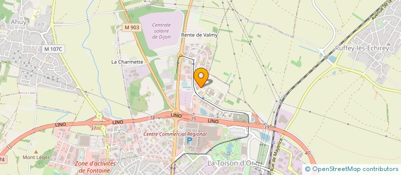 localisation de l'entreprise GROUPEMENT DES MEDECINS- VALMY à DIJON