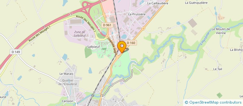 localisation de l'entreprise GROUPEMENT DES METIERS DU BOIS à CHEMILLE-EN-ANJOU