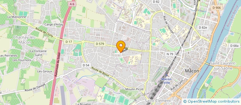 localisation de l'entreprise GROUPEMENT DES NEGOCIANTS EN BESTIAUX à CHARNAY-LES-MACON