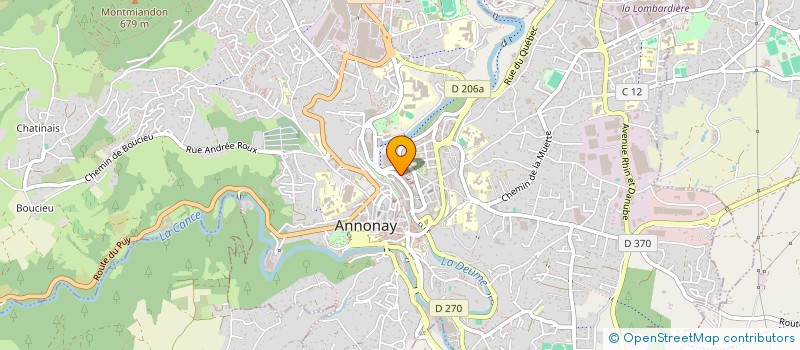 localisation de l'entreprise GROUPEMENT DES OEUVRES LAIQUES D ANNONAY à ANNONAY