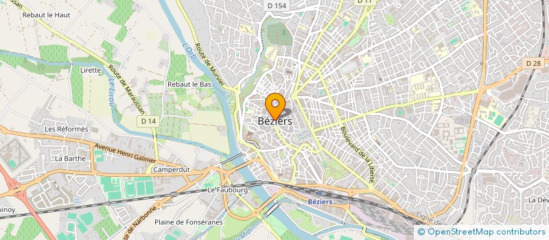 localisation de l'entreprise GROUPEMENT DES OEUVRES SOCIALES à BEZIERS
