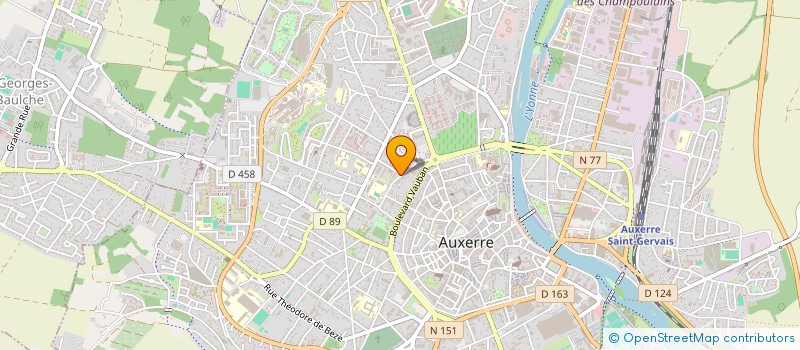 localisation de l'entreprise GROUPEMENT DES OFFICIERS DE RESERVE DE L'YONNE à AUXERRE