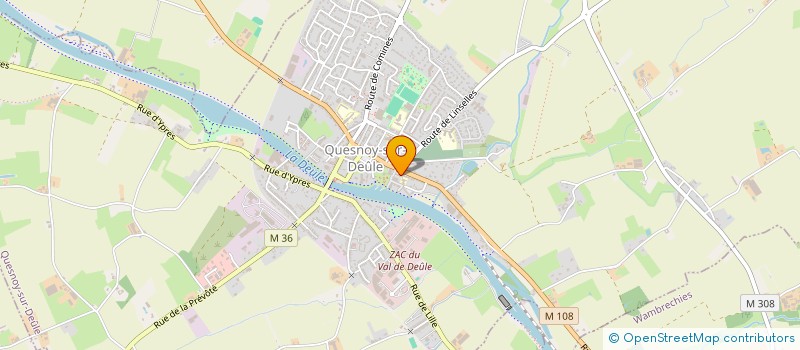 localisation de l'entreprise GROUPEMENT DES PARENTS DES ECOLES PUBLIQUES  QUESNOY-SUR-DEULE