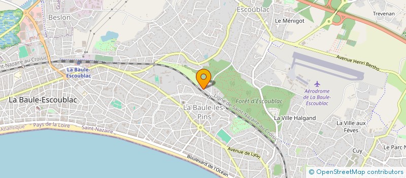 localisation de l'entreprise GROUPEMENT DES PARENTS ELEVES ECOLE PAUL MINOT à LA BAULE-ESCOUBLAC