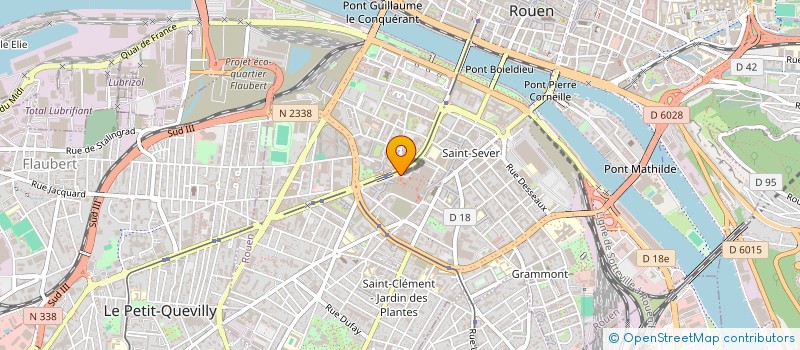 localisation de l'entreprise GROUPEMENT DES PARKINGS ET DE L'AMENAGEMENT ROUENNAIS à ROUEN