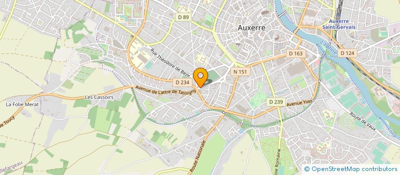 localisation de l'entreprise GROUPEMENT DES PECHEURS SPORTIFS YONNE-MORVAN à AUXERRE