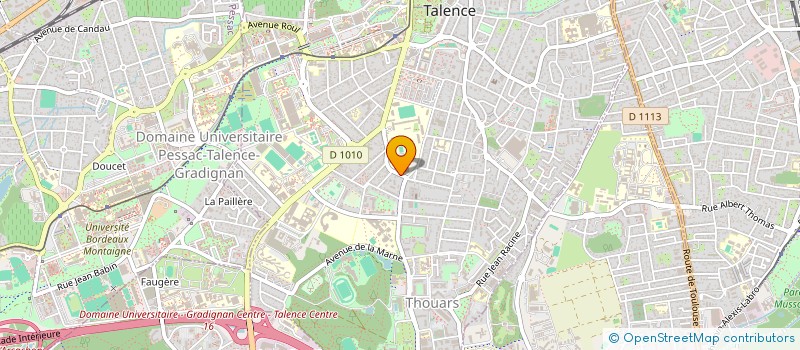 localisation de l'entreprise GROUPEMENT DES PEDIATRES DE LA GIRONDE  TALENCE