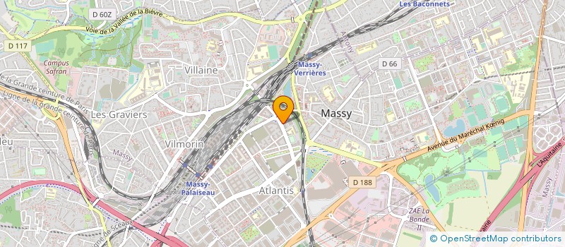 localisation de l'entreprise GROUPEMENT DES POURSUITES EXTERIEURES à MASSY