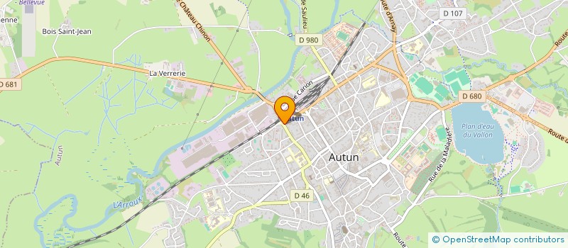 localisation de l'entreprise GROUPEMENT DES PROFESSIONNELS DE SANTE DU SECTEUR DE SAINT-PANTALEON-AUTUN  AUTUN